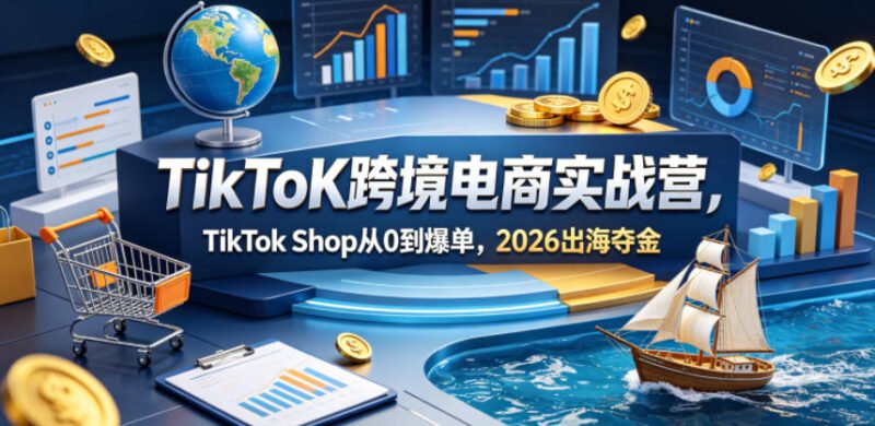 TikToK跨境电商实战营，TikTok Shop从0到爆单，2026出海夺金 - xn-mkro2sf1o.com-xn--mkro2sf1o.com