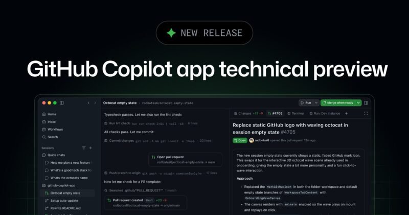 GitHub Copilot 桌面应用开放技术预览 - xn-mkro2sf1o.com-xn--mkro2sf1o.com
