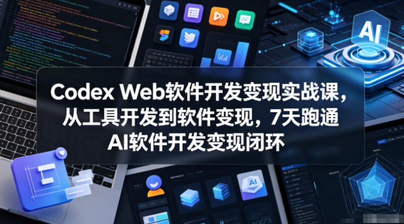 Codex Web软件开发变现实战课，从工具开发到软件变现，7天跑通AI软件开发变现闭环（更新0602）-xn--mkro2sf1o.com