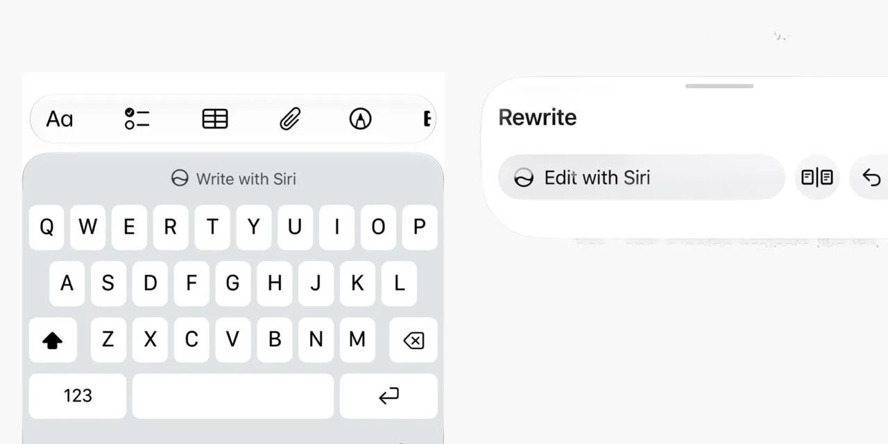 iOS 27 beta 2 引入 Write with Siri