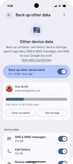 Android 备份新政策：短信、通话记录等将计入 Google-xn--mkro2sf1o.com
