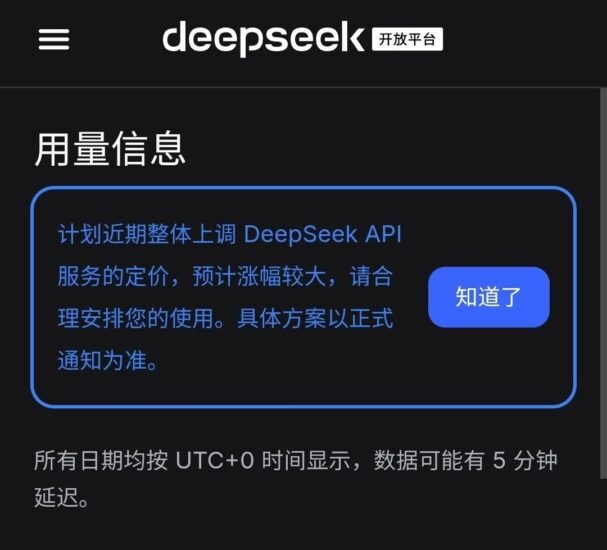 🤖 DeepSeek 计划近期大幅上调 API 定价-xn--mkro2sf1o.com