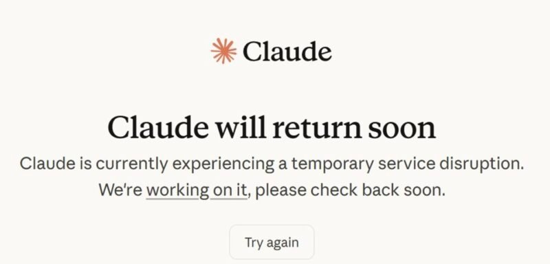 Claude 突发大规模故障，多项服务无法登录或加载-xn--mkro2sf1o.com