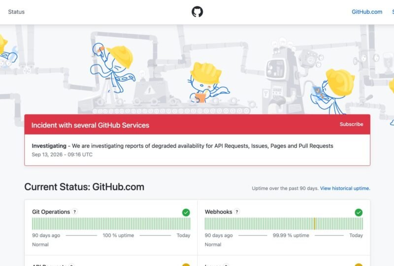 GitHub 发生故障，-xn--mkro2sf1o.com