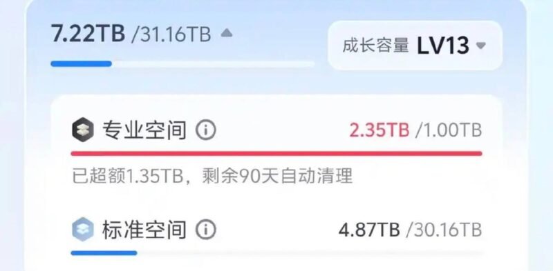 123 云盘调整存储规则：自传空间仅剩 1 TB-xn--mkro2sf1o.com