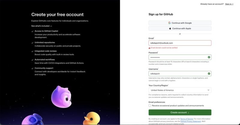 📱 GitHub 暂停使用 Outlook 和 Hotmail-xn--mkro2sf1o.com