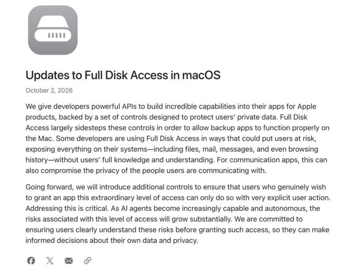 苹果将收紧 macOS “完全磁盘访问”权限-xn--mkro2sf1o.com