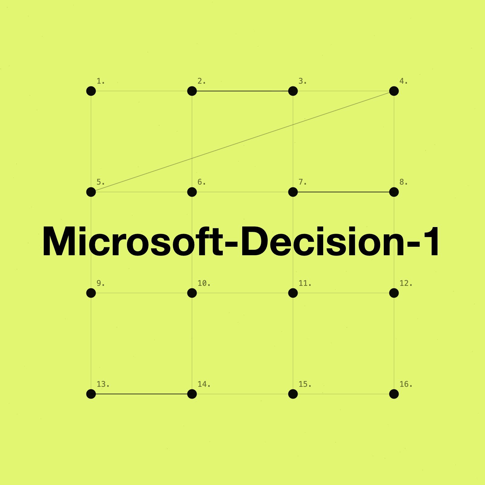 微软发布 Decision-1 决策模型