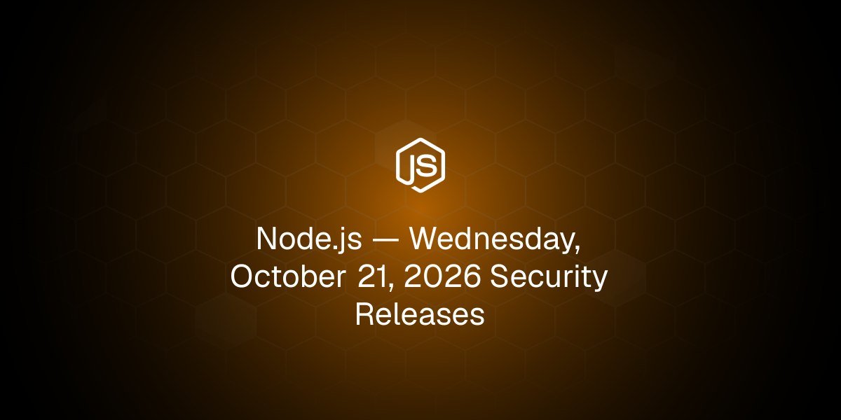 Node.js 发布最高严重级别高危安全更新