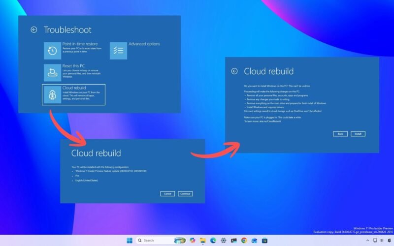 📱 Windows 11 新增云端重建恢复功能，无需 U 盘-xn--mkro2sf1o.com